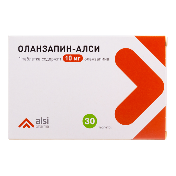 Оланзапин-АЛСИ таблетки 10 мг 30 шт