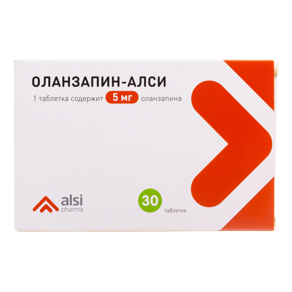 Оланзапин-АЛСИ таблетки 5 мг 30 шт