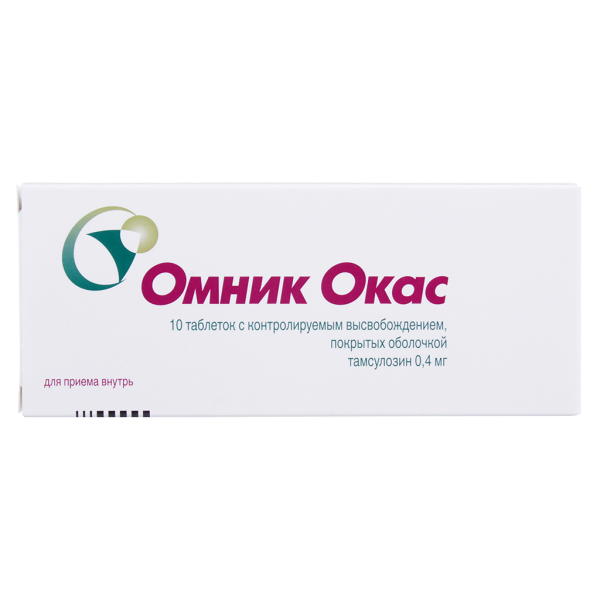 Омник Окас таблетки с контролируемым высвобождением покрыт об 0,4 мг 10 шт