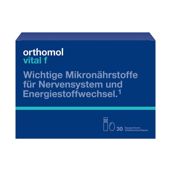 Ортомоль Витал ф/Orthomol Vital f liquid набор фл по 20 мл+капсулы массой 800 мг курс 30 дней 1 уп