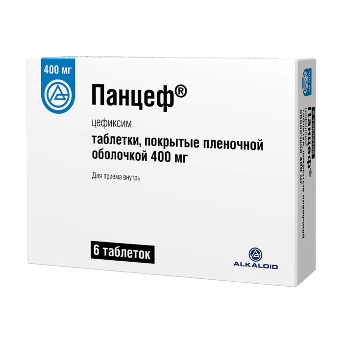 Панцеф таблетки покрытпленоб 400 мг 6 шт