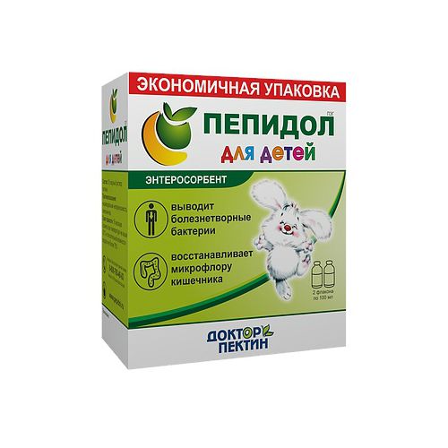 Пепидол ПЭГ 3% раствор для детей во фл по 100 мл 2 шт