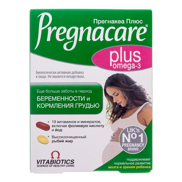 Прегнакеа Плюс (Pregnacare Plus) таблетки массой 1093,5 мг 28 шт+капсулы массой 815,58 мг 28 шт 1 уп 1 уп