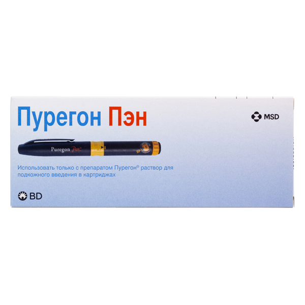 Пурегон-пен ручка-инжектор для введения лекарственных средств 1 шт