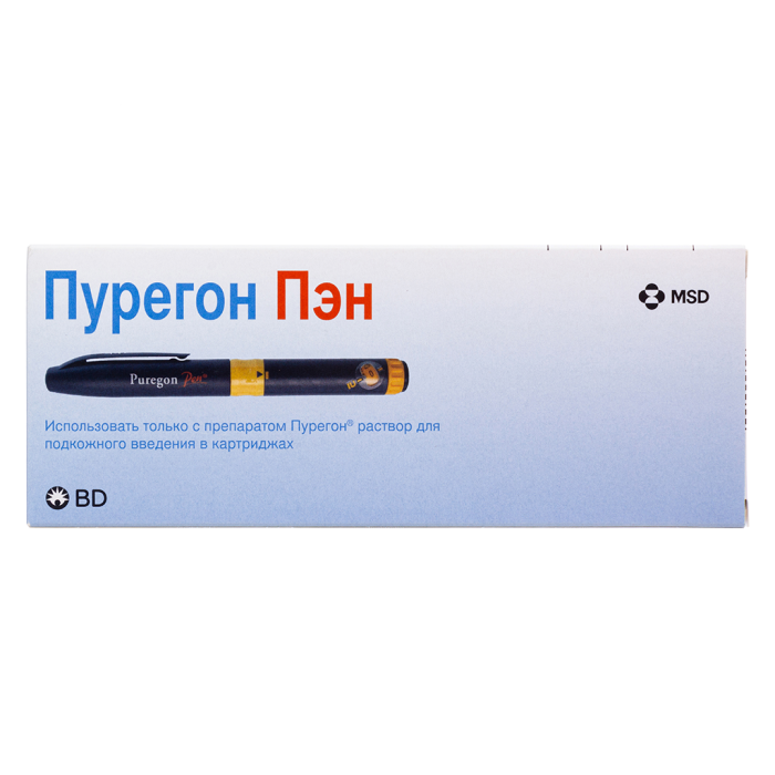 Пурегон-пен ручка-инжектор для введения лекарственных средств 1 шт