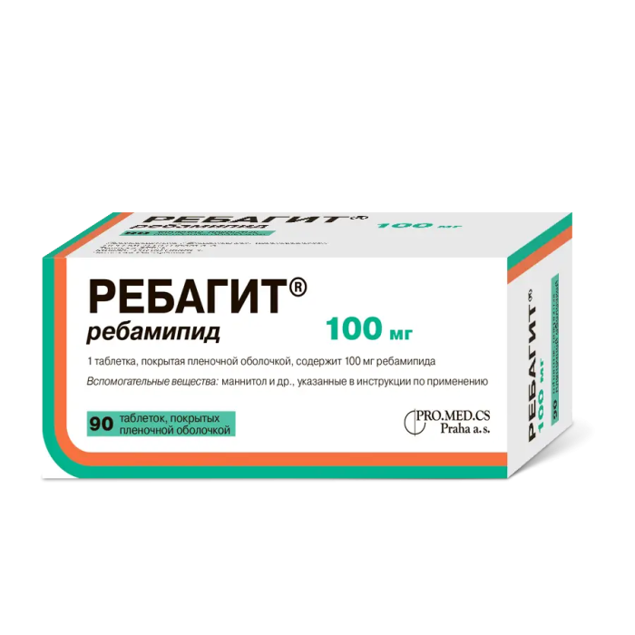 Ребагит таблетки покрытпленоб 100 мг 90 шт