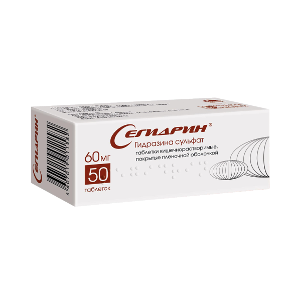 Сегидрин таблетки кишечнорастворимые покрытпленоб 60 мг 50 шт