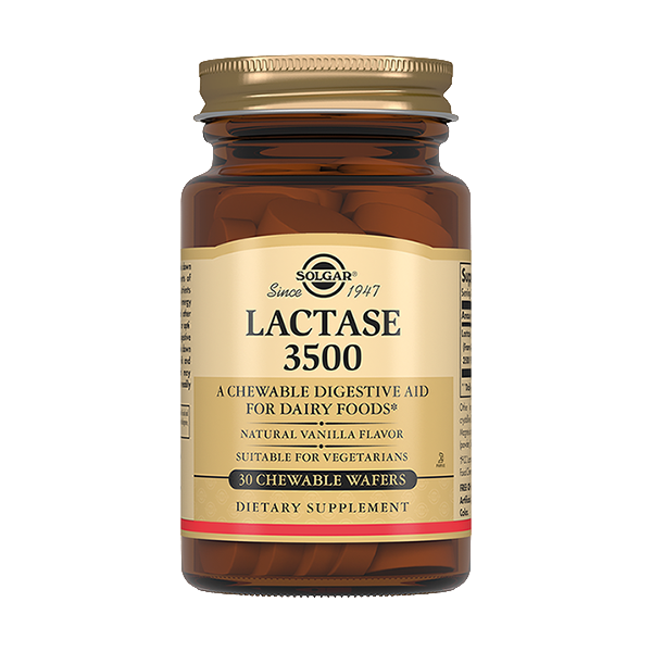 Solgar Лактаза 3500 жевательные таблетки массой 1000 мг / 1075 мг 30 шт