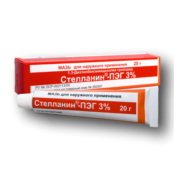 Стелланин-ПЭГ мазь для наружного применения 3 % туба 20 г 1 шт