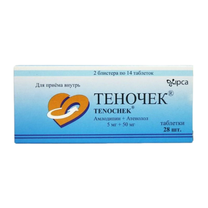 Теночек таблетки 5 мг+50 мг 28 шт