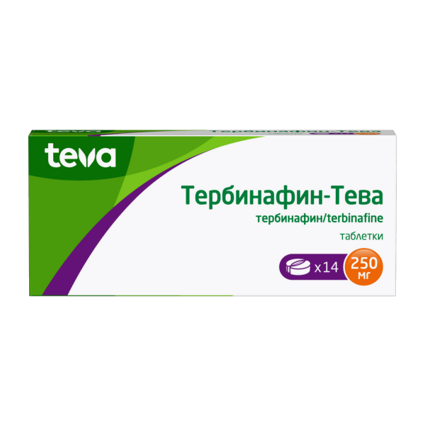 Тербинафин-Тева таблетки 250 мг 14 шт