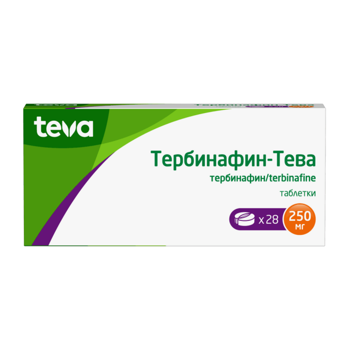 Тербинафин-Тева таблетки 250 мг 28 шт