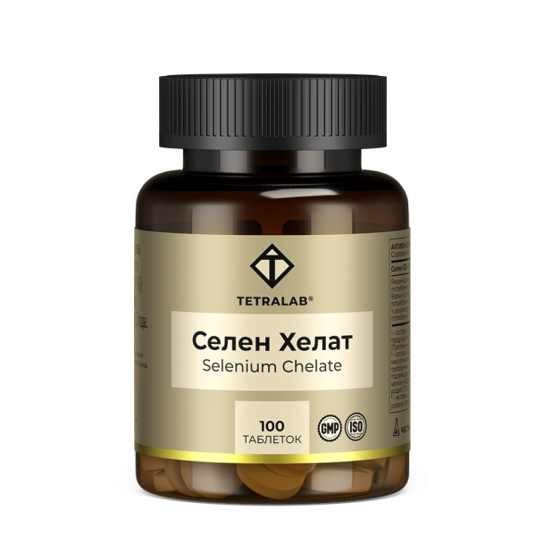 Tetralab Селен хелат глицинат таблетки массой 350 мг 100 шт