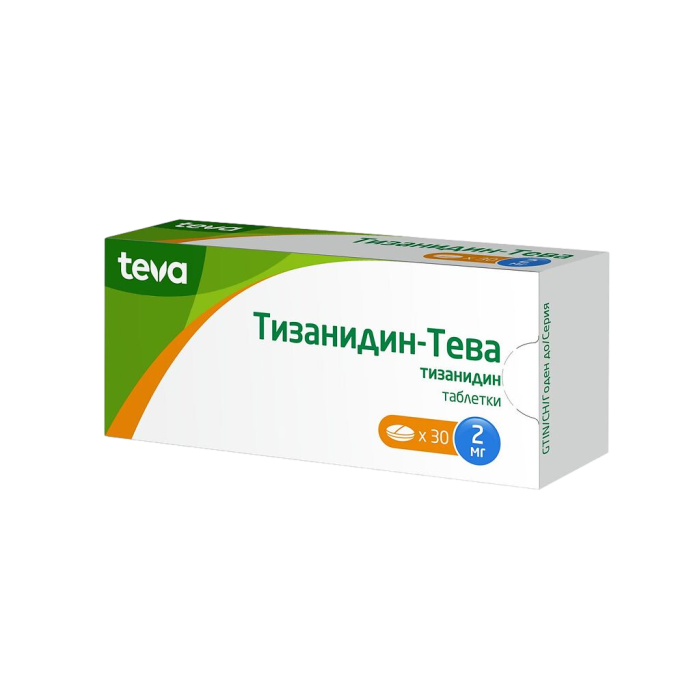 Тизанидин-Тева таблетки 2 мг 30 шт