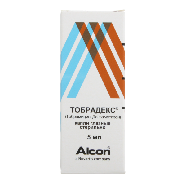 Тобрадекс капли глазные 1 мг/мл+3 мг/мл 5 мл 1 шт