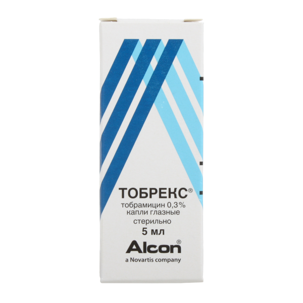 Тобрекс капли глазные 0,3 % 5 мл 1 шт