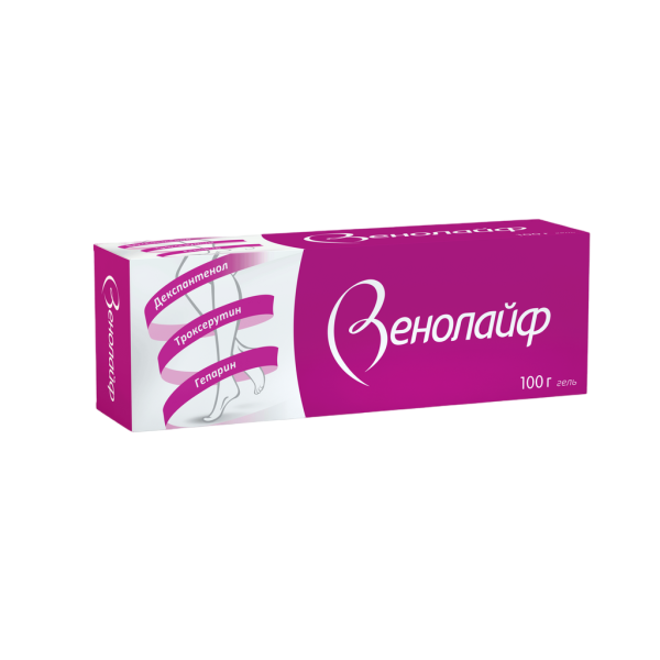Венолайф гель для наружного применения 0,25%+5%+2% 100 г 1 шт