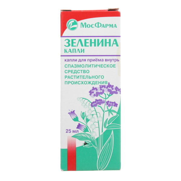 Зеленина капли капли для приема внутрь 25 мл 1 шт